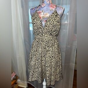 Entro Women's Sexy Deep V Neckline Cheetah Leopard Print 🐆